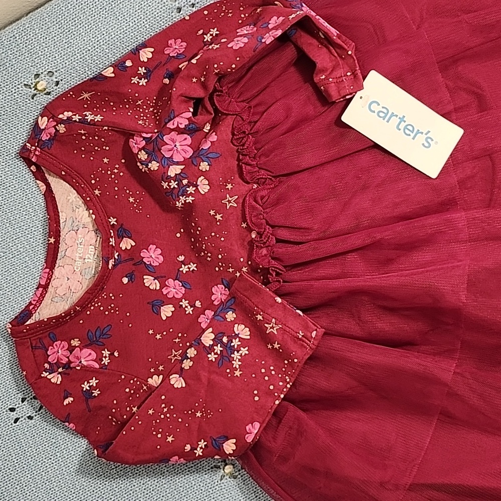Carters dress nwt sz 12m
